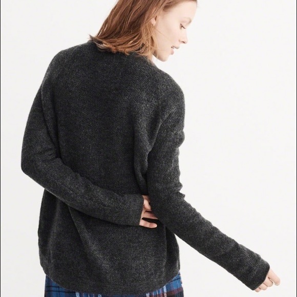 NWT Abercrombie & Fitch Oversized Zip Sweater XS - Picture 4 of 8